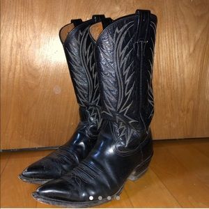 vintage leather cowboy boots